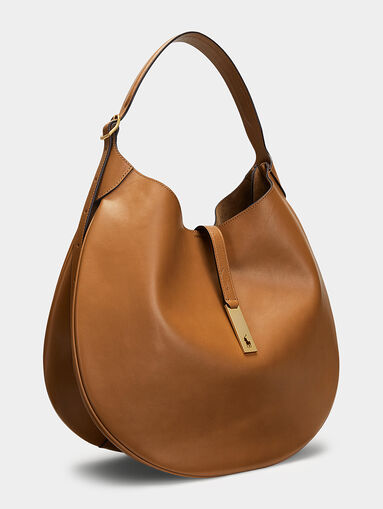 Leather bag with logo detail - 3