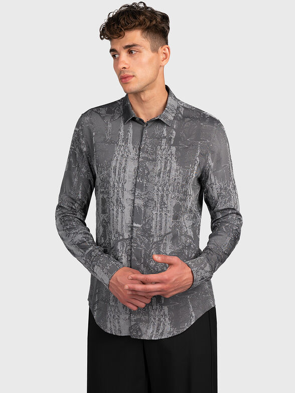 Gray shirt with art details - 1
