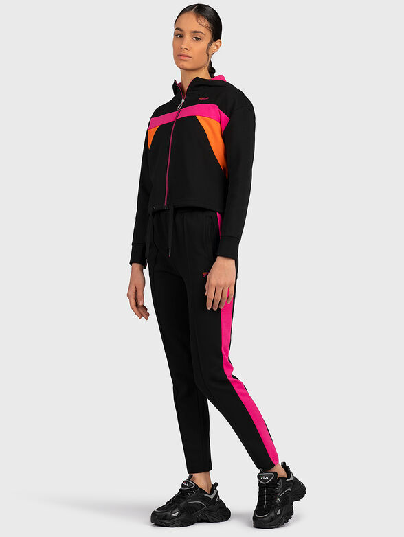 PANJU sports pants with accent inserts - 4