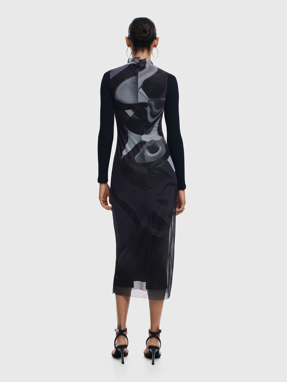 LINCOLN black dress with print - 2