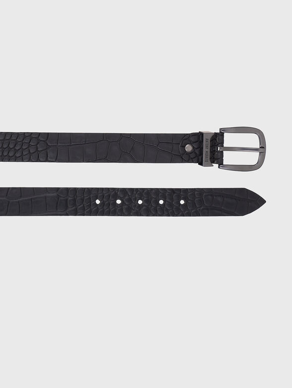 Textured belt with croc effect - 2