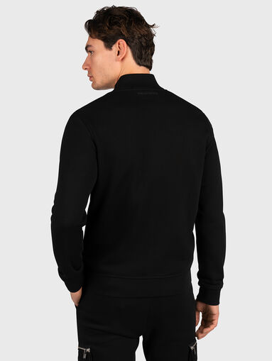 Black sweatshirt with logo accent - 3