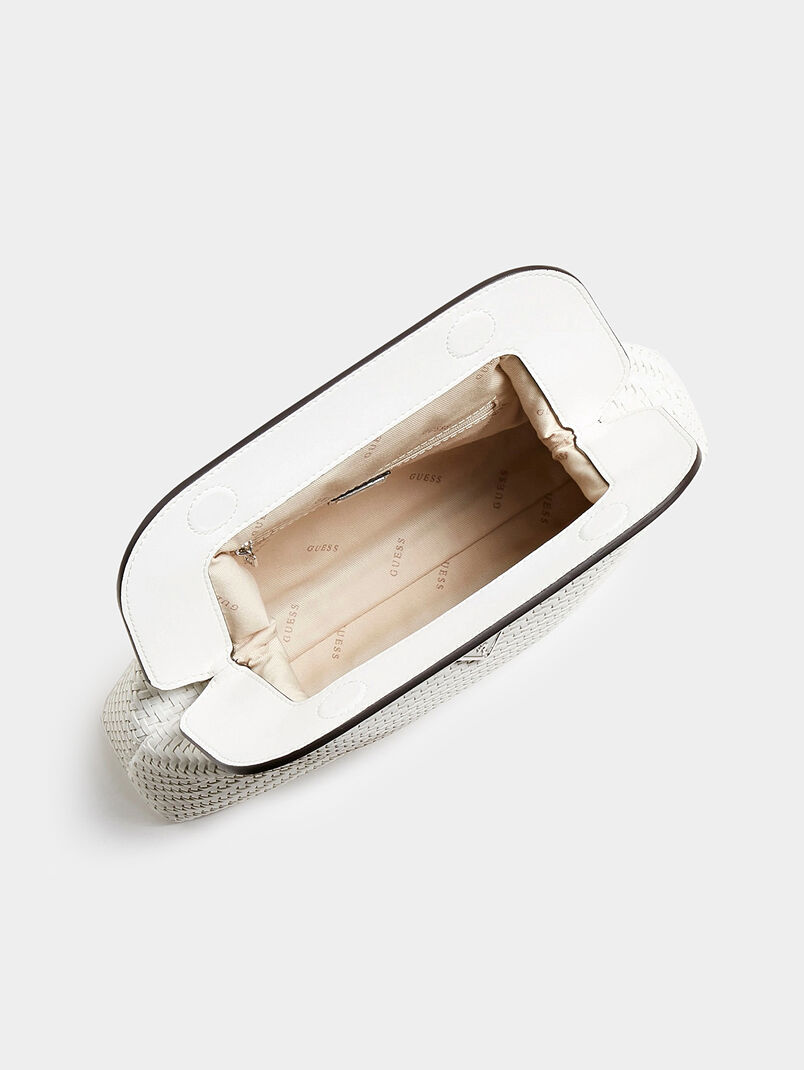 HASSIE handbag with triangular logo detail - 3