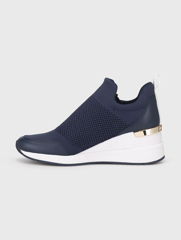 WILLIS blue wedge sports shoes - 4