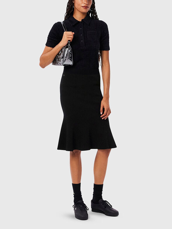 Ribbed midi skirt - 6