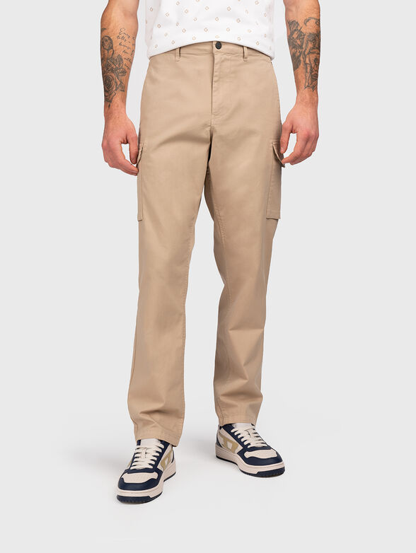 HUNTER beige cargo pants - 1