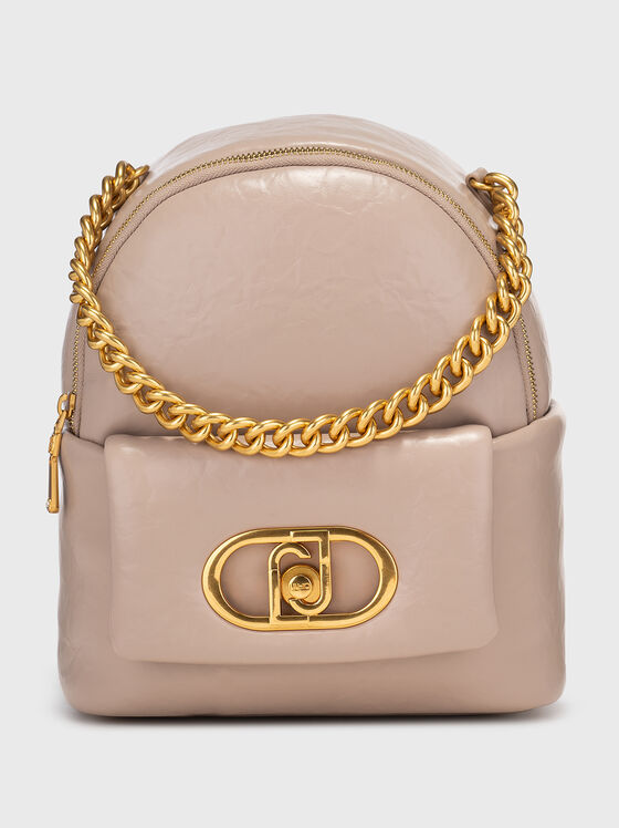 Backpack with gold details and logo - 1