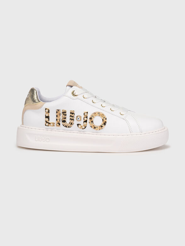 KYLIE 10 leather sneakers with accent logo - 1