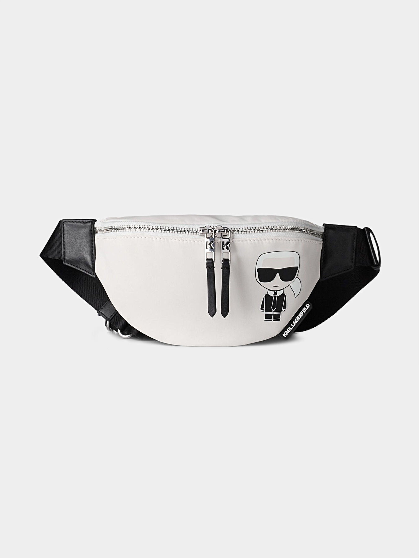 K IKONIK White bumbag brand Karl Lagerfeld Globalbrandsstore en