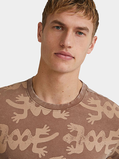 BORIS cotton T-shirt with animal print - 5