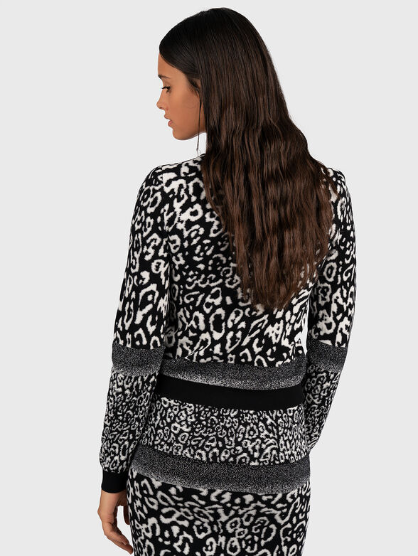 Animal print vest with buttons - 2