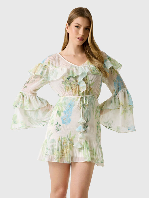 LAURENCE mini dress with ruffles - 1