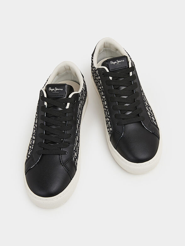 ADAMS sneakers with jacquard logo - 6