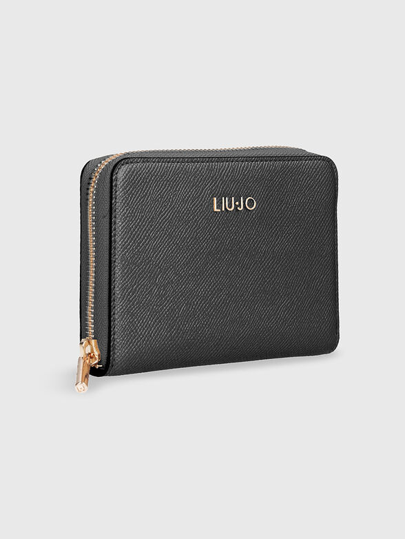 Small wallet with gold logo - 2