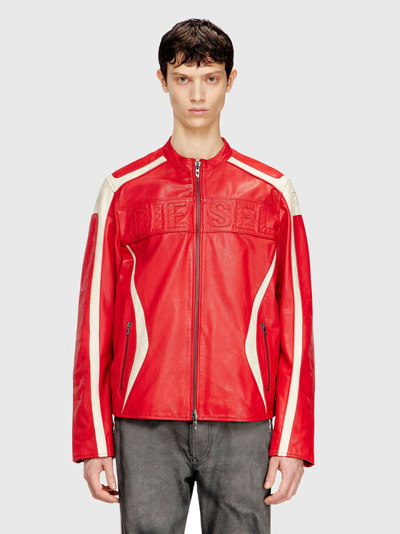 Кожено байкър яке L-ADAM - 1