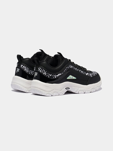 Sneakers STRADA A in black with print - 3
