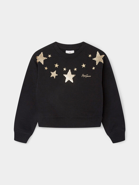 EVONY sweatshirt with golden sequins - 1