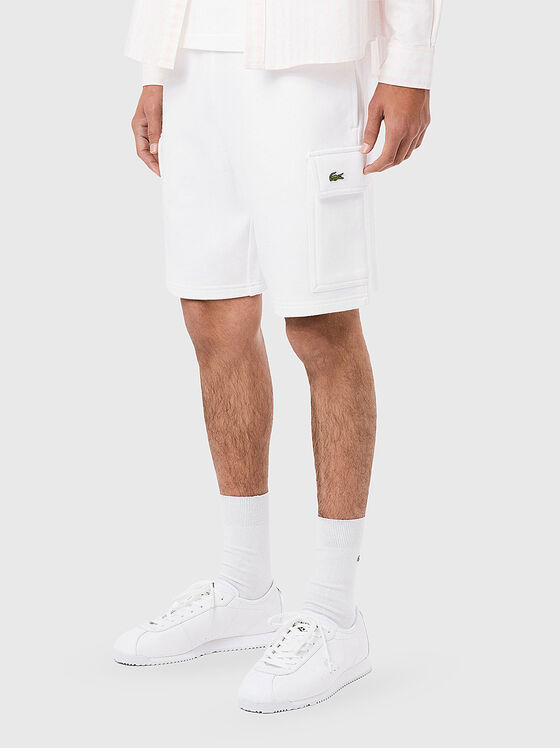 Shorts with logo embroidery - 1