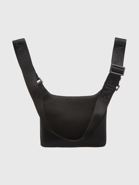 Black waist bag with logo - 2