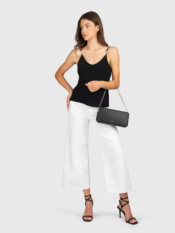 Top with thin straps and a logo detail - 3