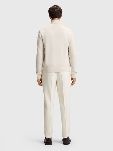 Padded jacket with knitted sleeves - 3