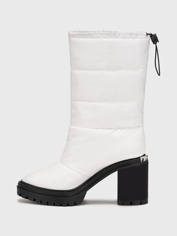 HOLT quilted boots with logo detail - 4