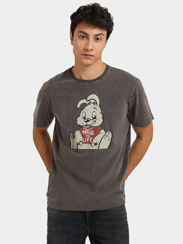 HUG BUNNY T-shirt with art print - 1