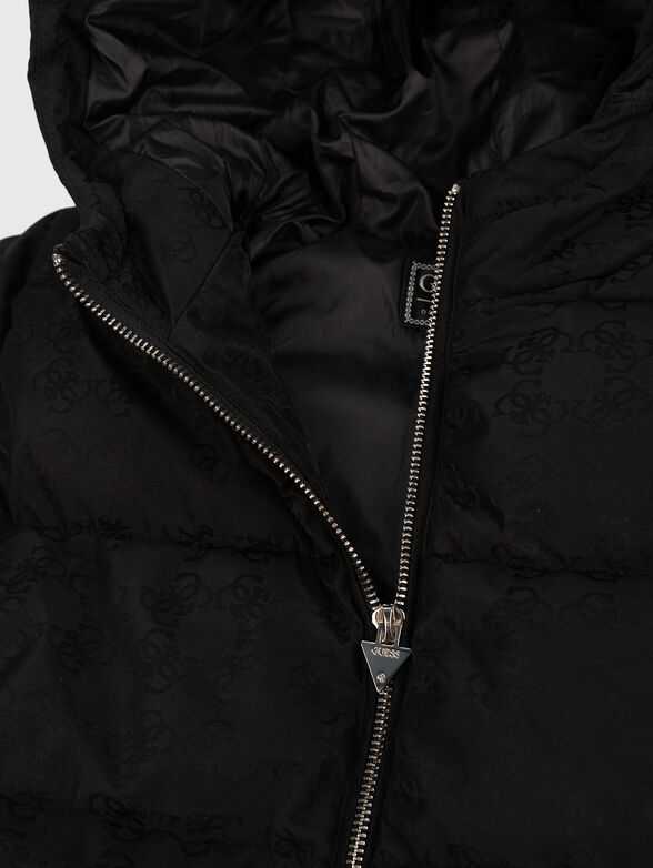 Hooded jacket with logo print - 3