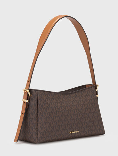 Bag with logo print and gold details - 3