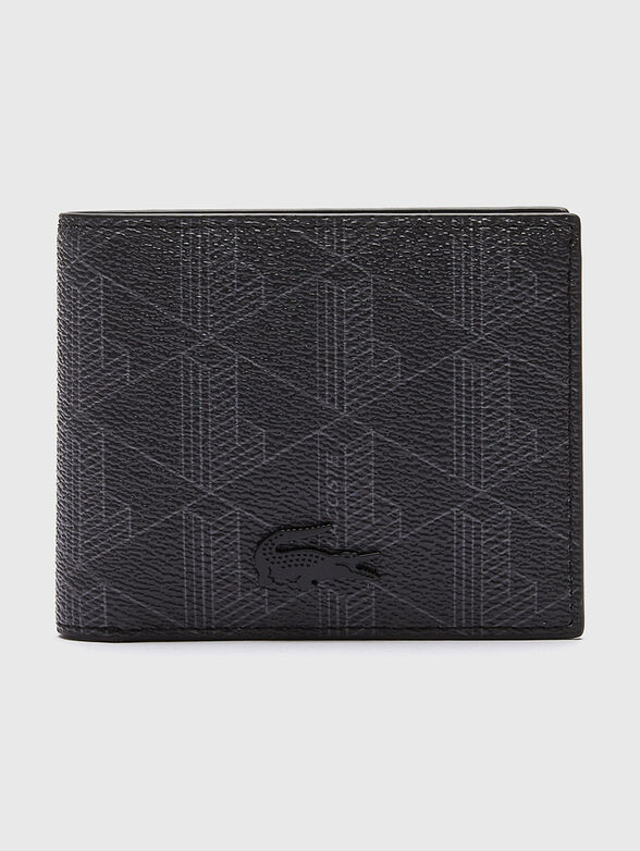 Wallet with monogram logo print - 1
