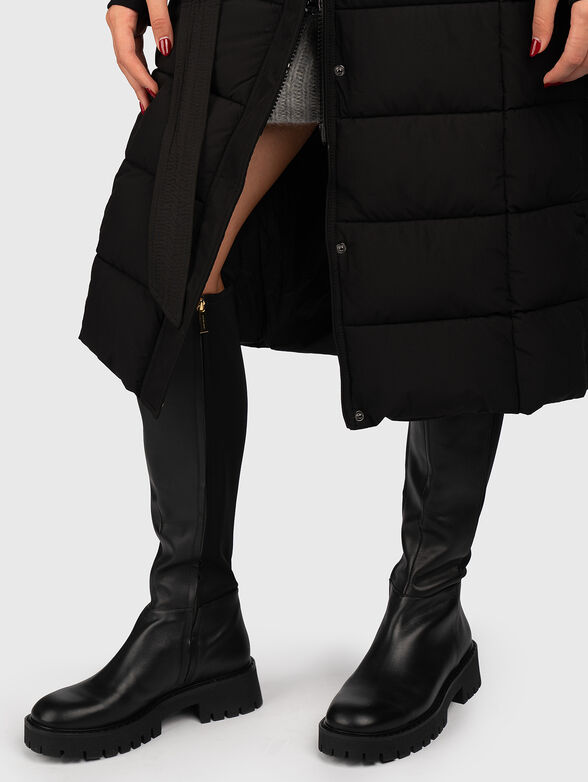 Quilted hooded puffer jacket - 4