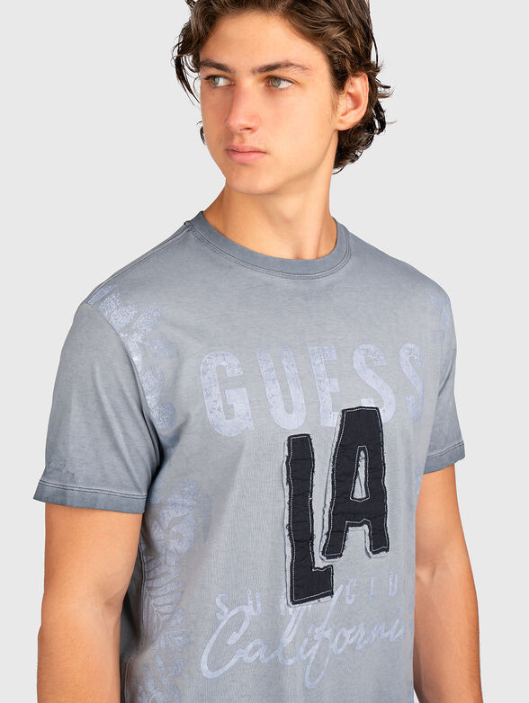T-shirt with contrasting print - 4