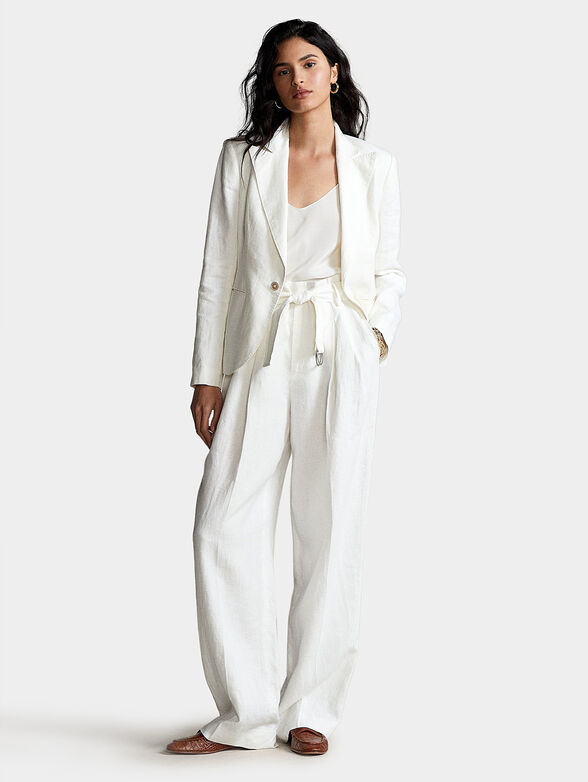 White linen blazer - 2