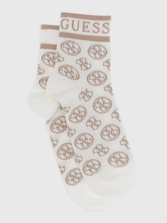 NOMIE socks with monogram logo print - 1