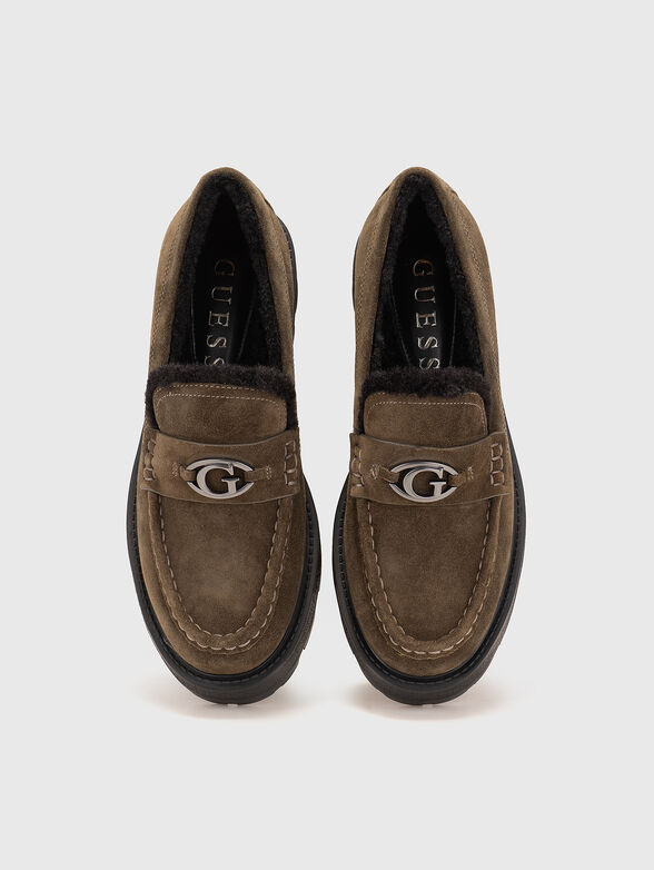 YANIKAY loafers with logo accent - 6