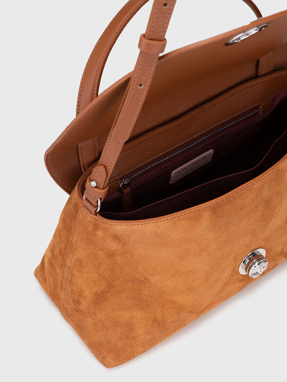 Suede bag with long strap - 6
