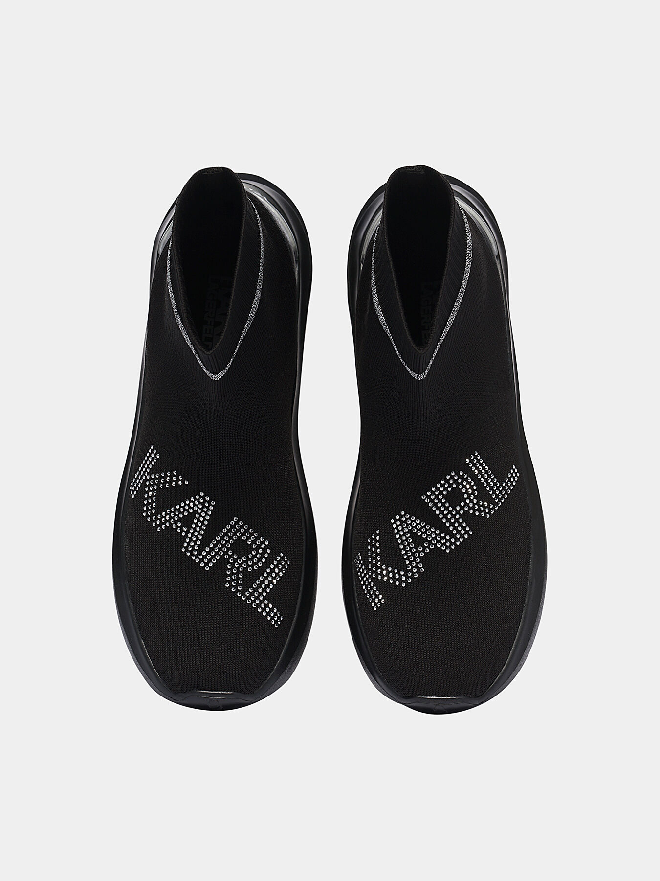 Sock sneakers with a print of rhinestones brand Karl Lagerfeld Globalbrandsstore en