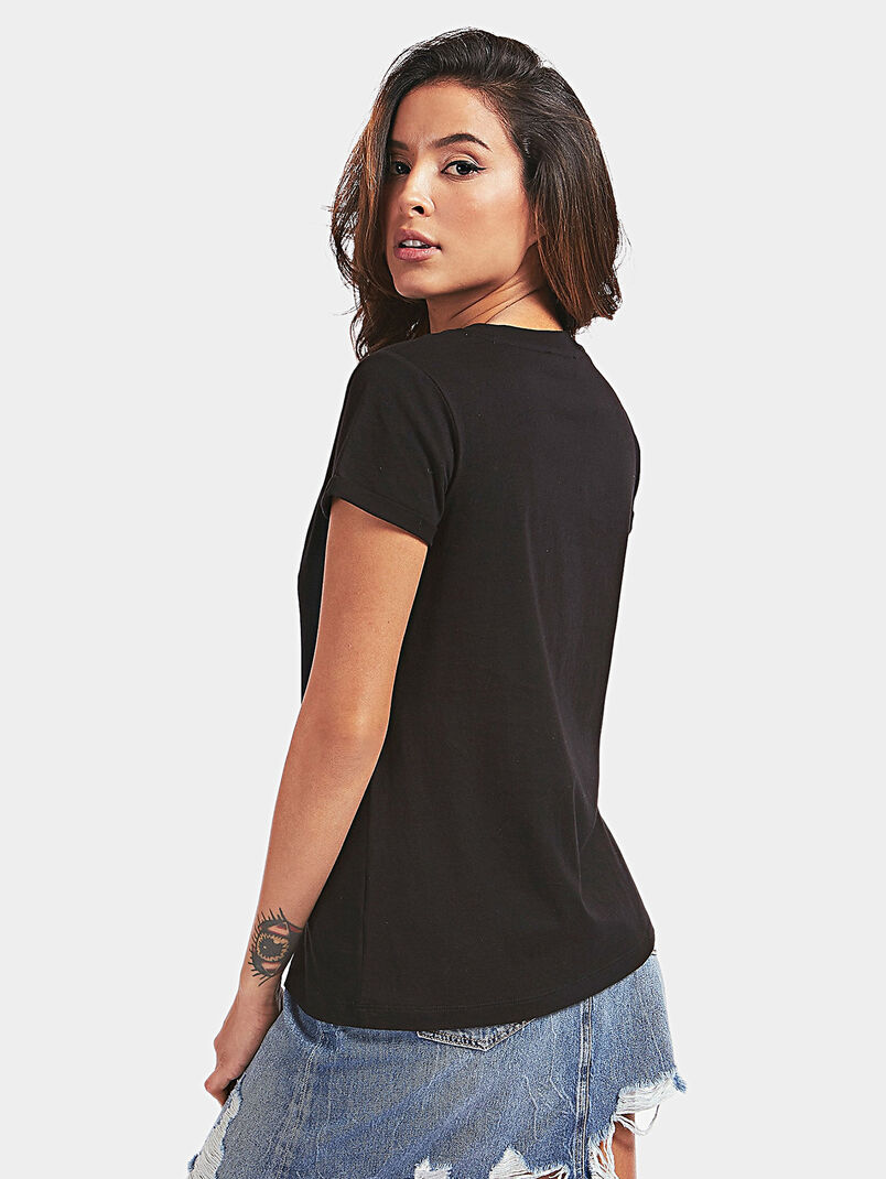 ANDREANA Black cotton t-shirt - 3