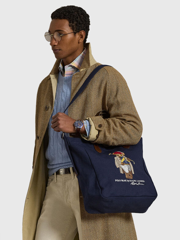 Dark blue textile bag - 2
