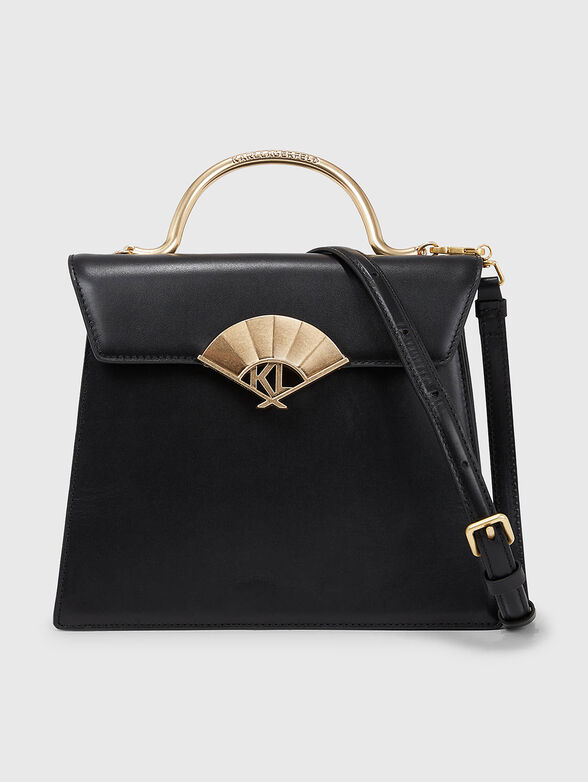 K/ARCHIVE FAN black leather bag - 1