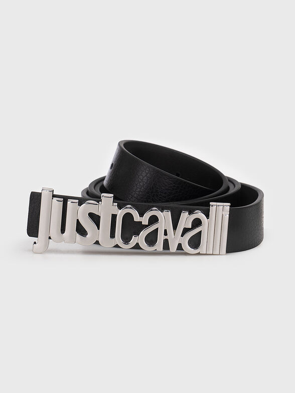 Belt with metal logo buckle - 1