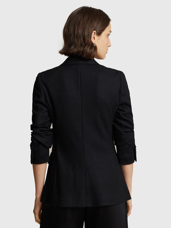Logo detail blazer in wool - 2