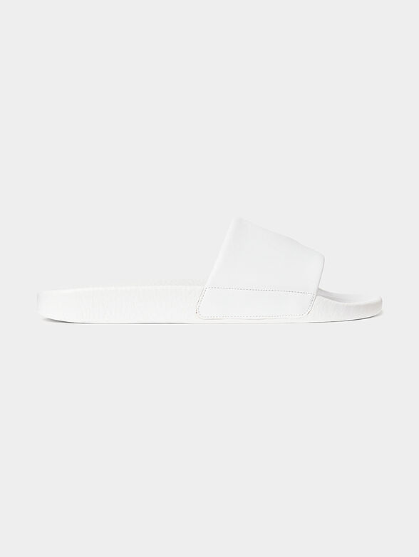 White unisex beach slides - 1