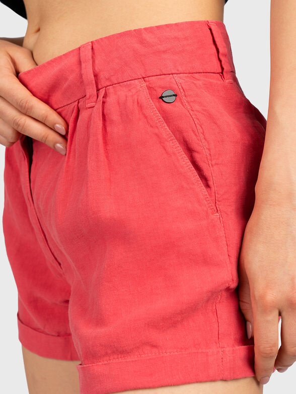 STUDIOS navy linen shorts - 3