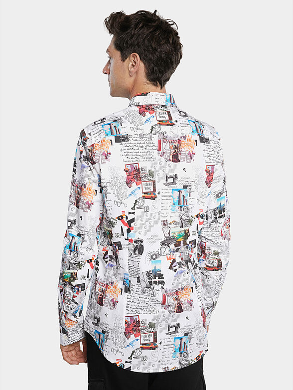 ABELARDO Shirt with art print  - 4