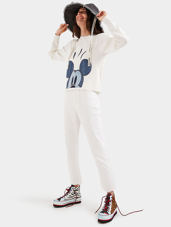Sweater with maxi Mickey Mouse application - 2