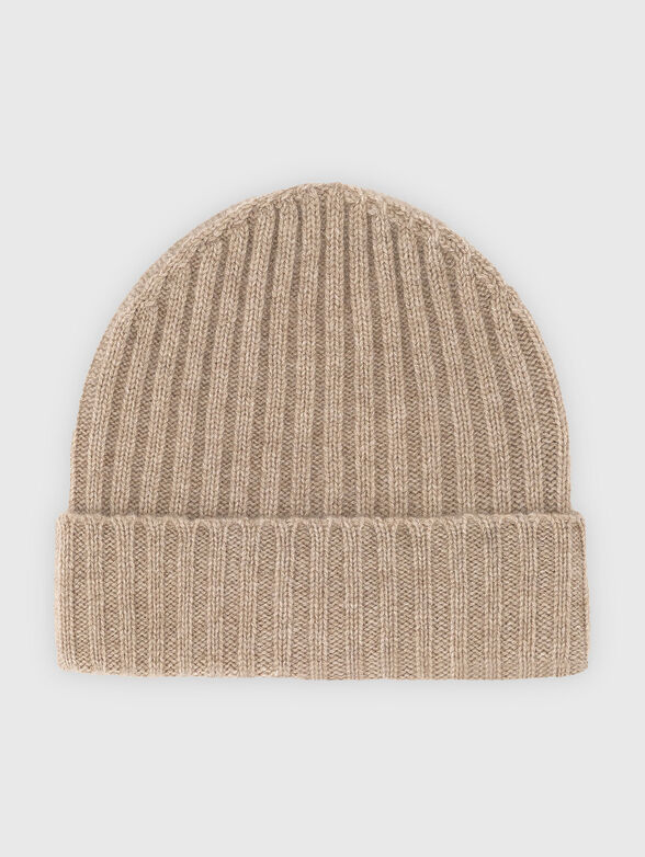 Knitted cashmere hat - 1