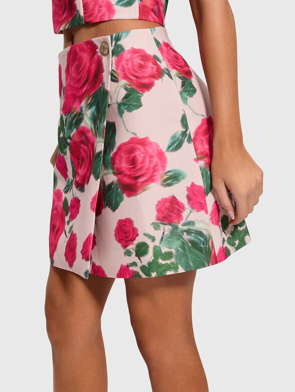 RAISSA skirt with floral print - 3