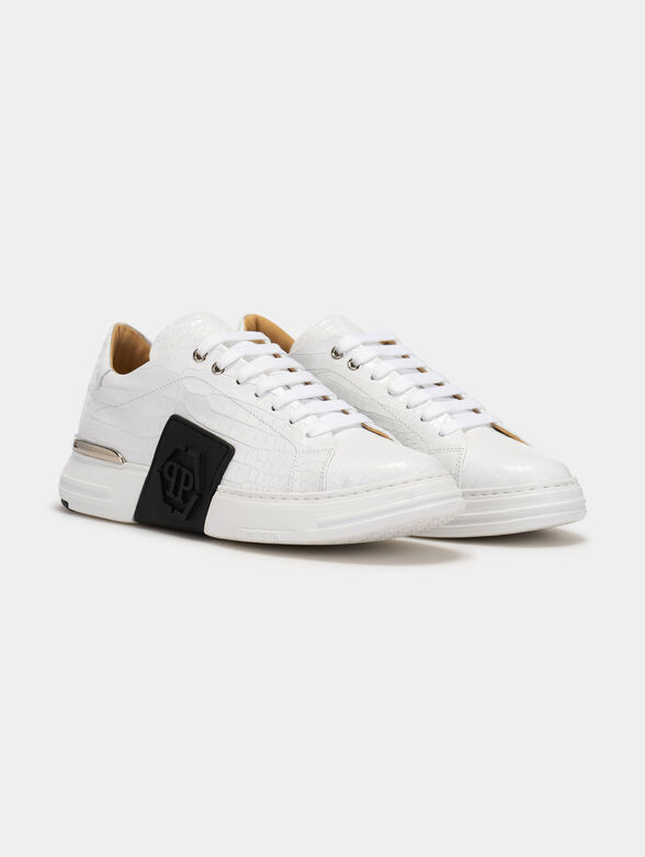 Sneakers with crocodile texture - 2