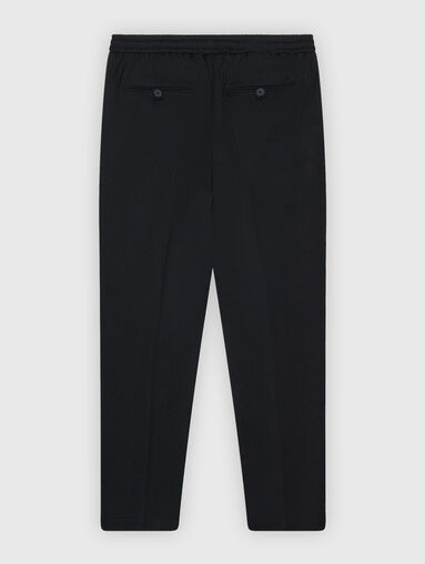 Trousers with elastic waist in black colour - 5